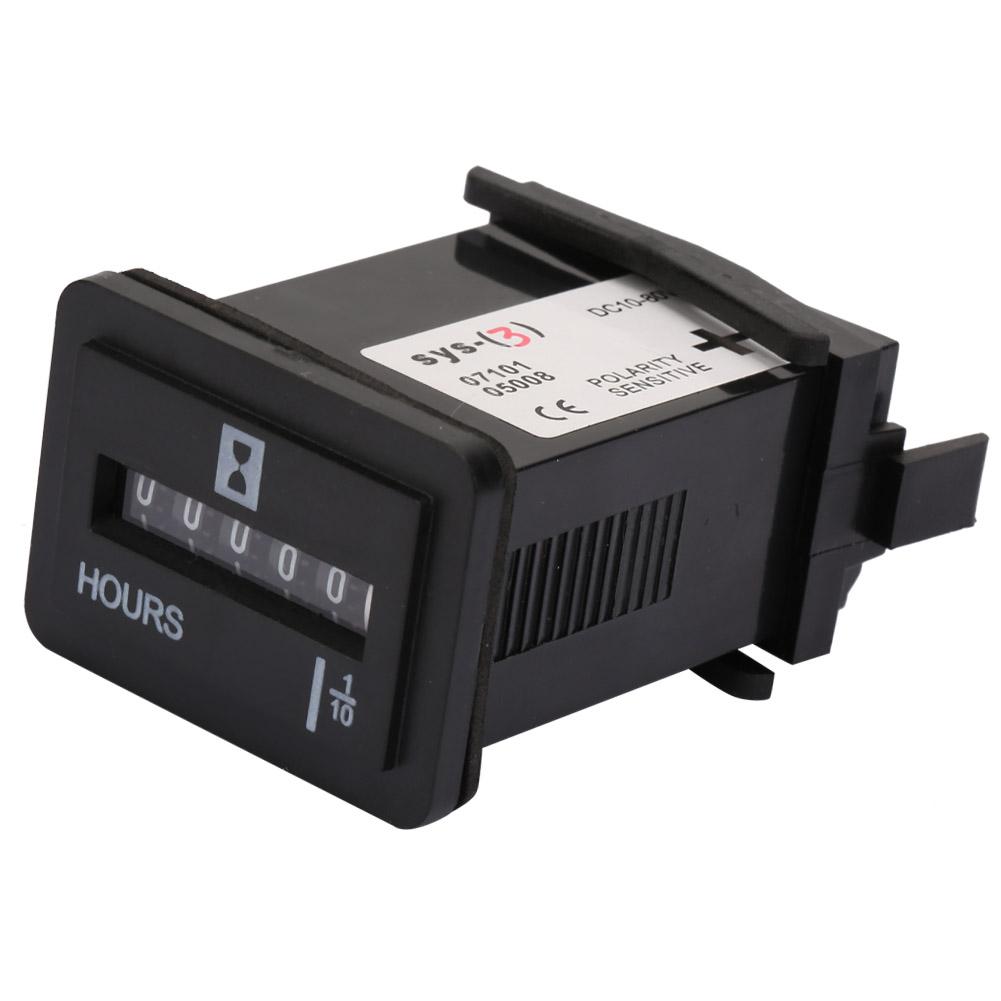 10 80V AC DC 99999,9 Stunden Quarz-Stundenzähler für Motor-Generator-Zeitzählung