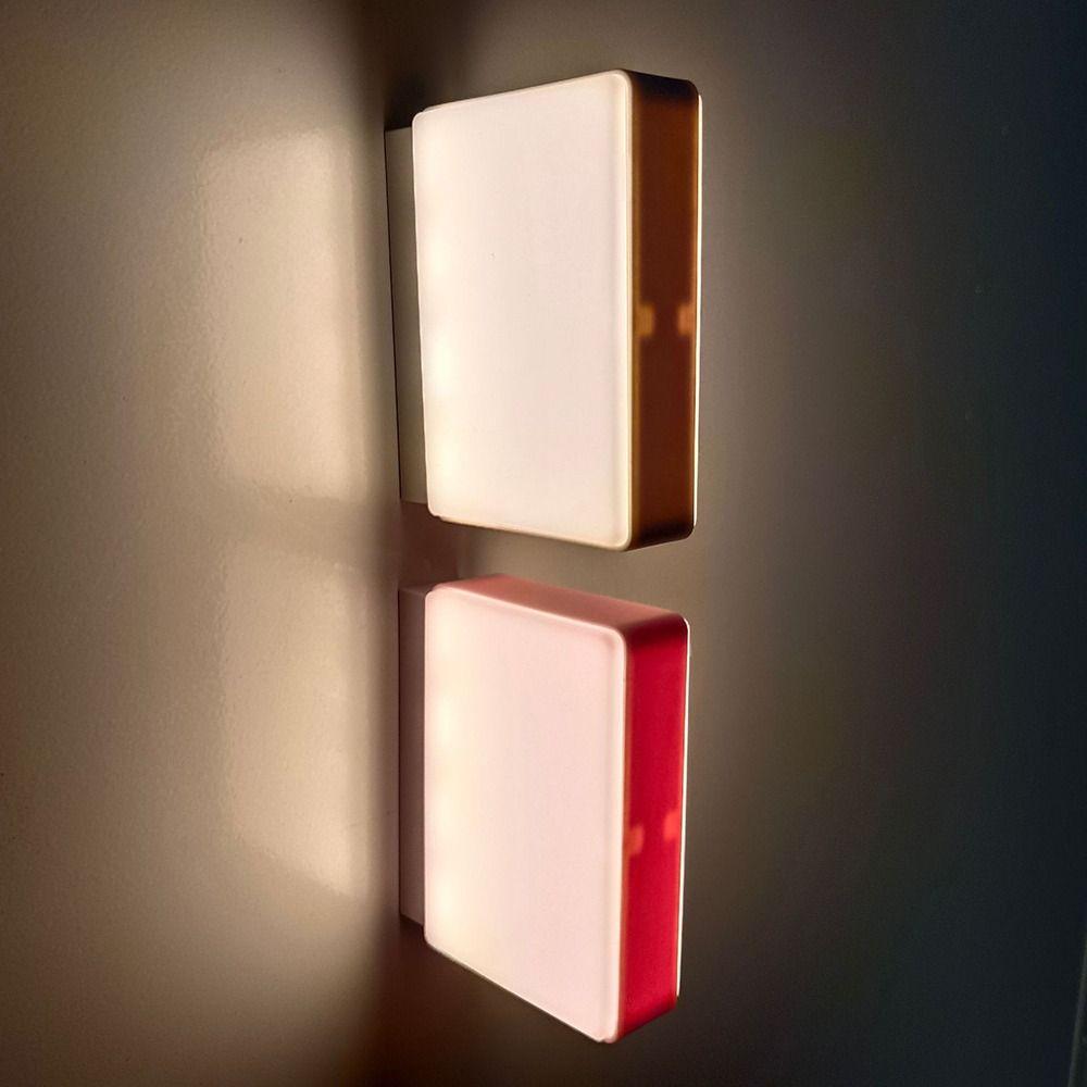 With LED Lights Magnetic Fridge Sticker Light Round Square Fridge Decoration Magnets  Office