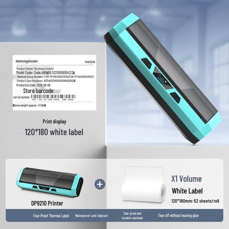Термопринтер этикеток Detong DP9210, ширина 200 мм, Bluetooth, штекер CN (адаптер в комплекте)