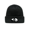 Unisex Panda Print Knitted Hat Elastic Polyester Breathable Warm Winter Hat