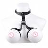 QKKQ Fetish Chest Restraints Belt Breast Bondage Straps Wearable Leather And Polyester Bust Binder Bosom Harness Bra For WomenGood product