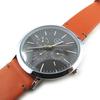 Les Trésors De Lily [N2342] - Montre créateur 'Trendy' gris orange