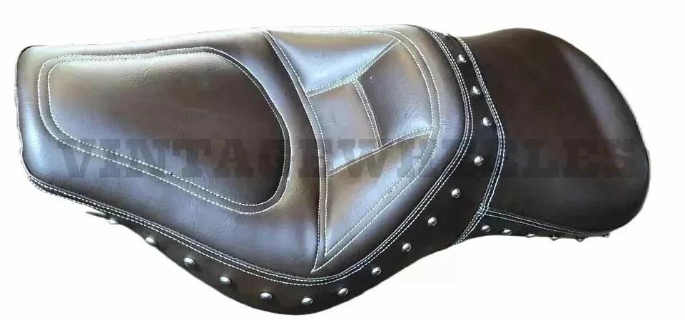 Fit ForRoyal Enfield Interceptor 650cc Cushioned Low Rider Custom Made Dual Seat