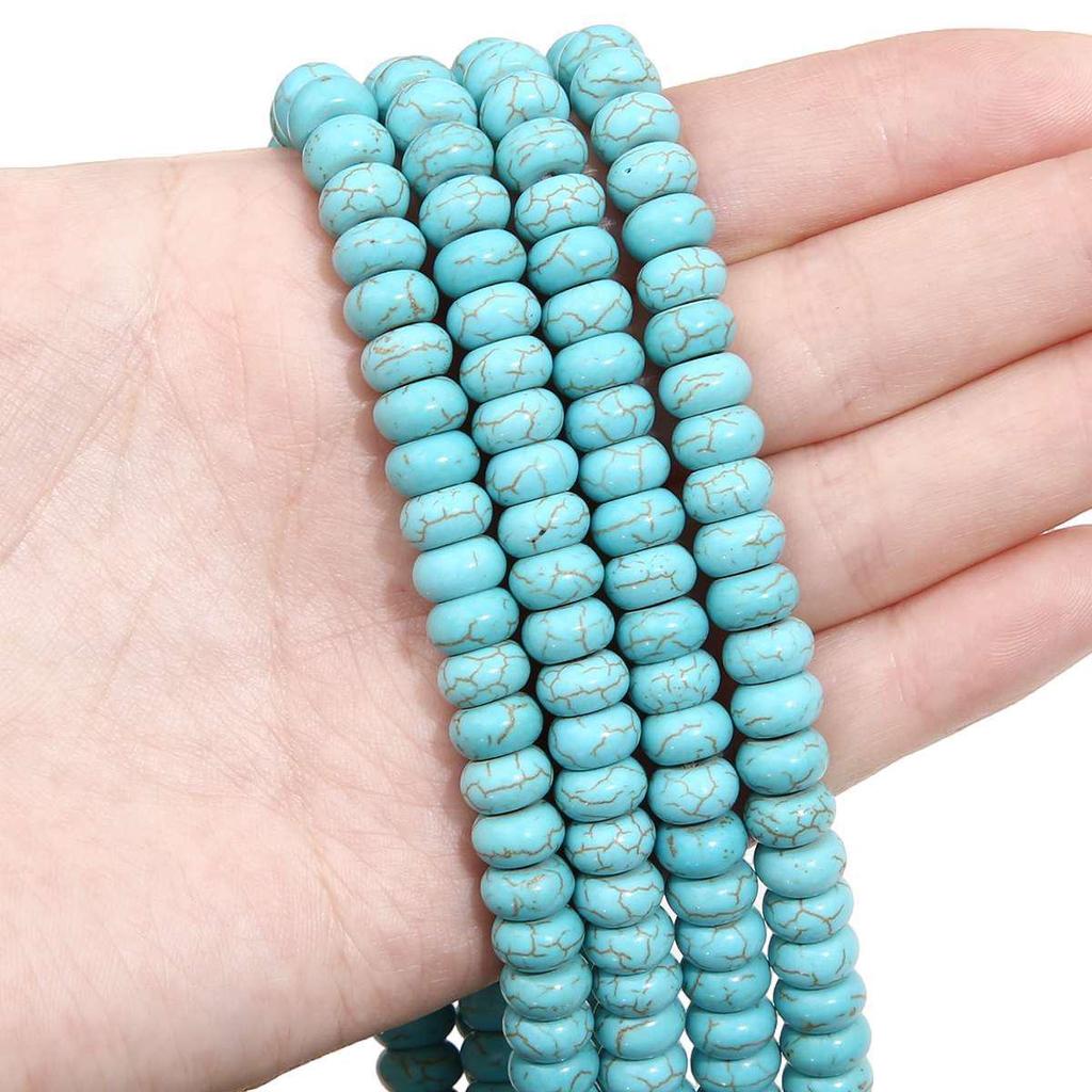 Synthetic Blue Turquoise Beads: DIY Jewelry Twisted, Special-Shaped, Animal, Abacus Spacer, and Scattered Beads