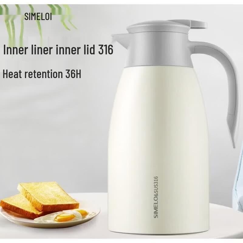 SHIMILE 2L 316 Stainless Steel Air Pressure Thermos Flask