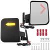 Golf Cart Mirror Universal Golf Cart Side Mirror with Turn Signal Light Rearview Mirror