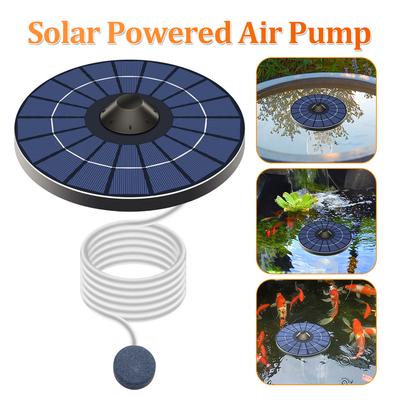 Solar Floating Pond Aerator Pond Oxygen Pump with Air Hose and Bubble Stone Bubble Oxygenator Fish Tank Oxygenator for Birdbath
