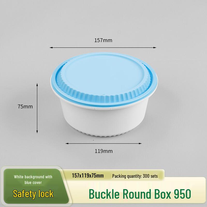 Shixun 950ml Thickened Disposable Lunch Box with Lock-Clasp