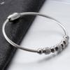 18K Gold Stainless Steel Bracelet with 3MM Magnetic Clasp and Diamond-Paved Cable Wire Design for Women
