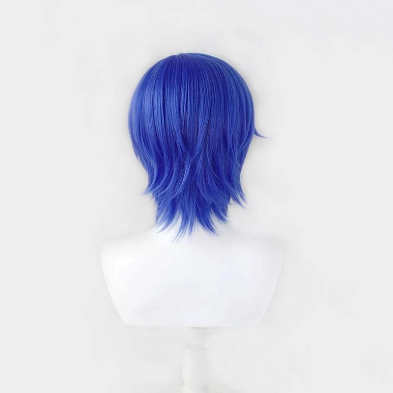 Kaito Cosplay Wig Anime HSR Gallagher Dark Brown Short Heat Resistant Synthetic Hair Anime Party Wigs + Wig Cap