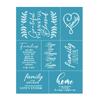 Selves-Adhesive Mesh Transfer Reusable Screen Stencil for Window, Fabric Decors
