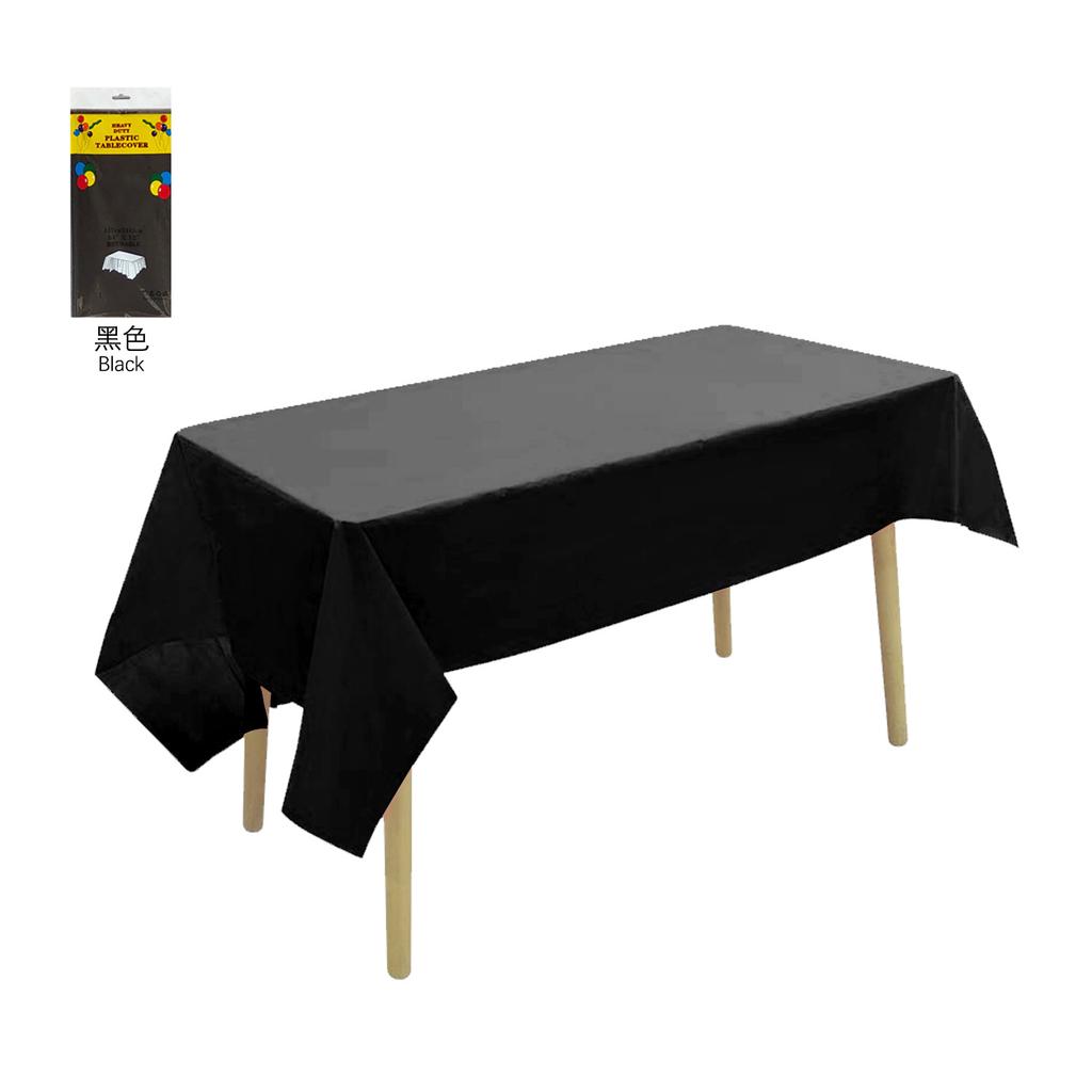 12 Colors Available Solid PEVA Anti-Wrinkle Disposable Rectangular Tablecloth, Suitable for Indoor And Outdoor Parties, Picnics, Birthdays, Weddings