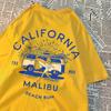 California Malibu Beach Bum T Shirts Men Women Summer New Streetwear Couple Tee Clothes T Shirt Pattern Loose T-Shirts Couple