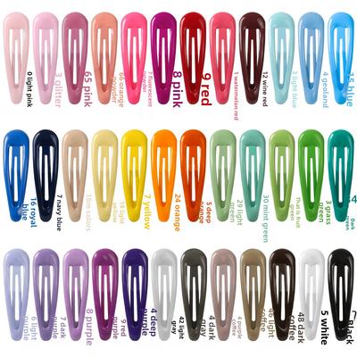 Niedliche Haaraccessoires für MädchenBunte Tropfenförmige Haarspangen Bonbonfarbene Kleine Haarspangen Kleine Pony- und Strandclips