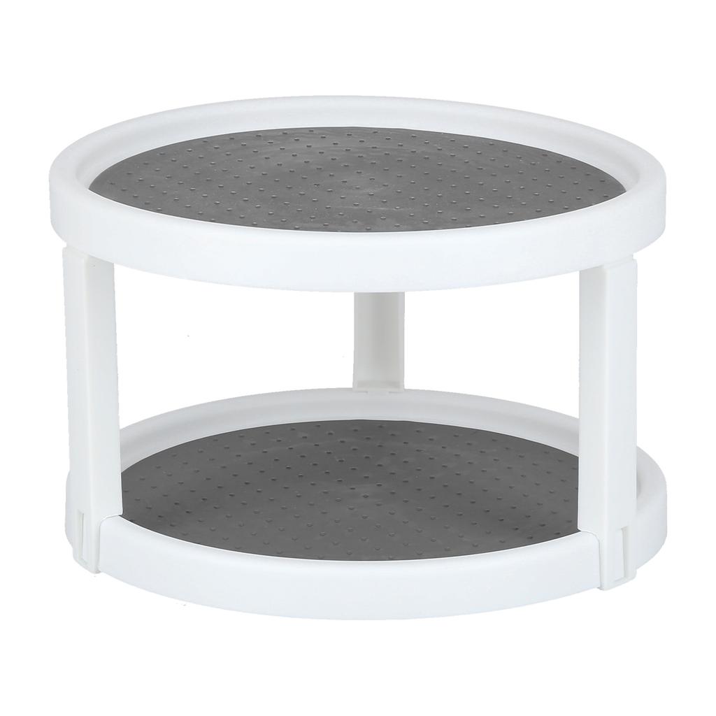 Cabinet Turntable Organizer Antislip Rotatable Storage Tray Multifunctional Rotating Spice Rack for