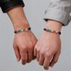 Vnox Rainbow Pride Adjustable Bracelet, Stainless Steel Bar with Zircon, Nylon Woven Bracelet for LGBTQ Gay Lesbian Jewelry Gift