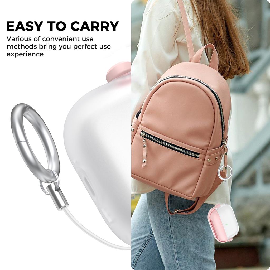 AHASTYLE WG174 For AirPods Pro 3 Silicone Earphone Case Transparent Separable Protective Cover