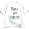 King of Kings T-Shirt  Christian Clothing Religious Gift for Men Women Jesus Christ Street Wear Faith Short Sleeve Tees Summer