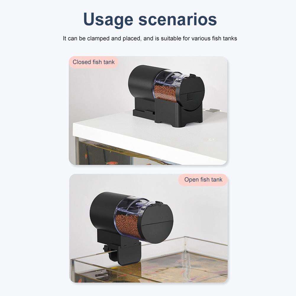 Automatic Fish Tank Feeder Large Capacity Timer Fish Food Dispenser 100Ml Aquarium Goldfish Feeder for Aquarium and Turtle Tank