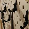 Space Saving Wall Hooks 4PCS Cat Shaped Hangers for Pegboard, Organizer Decorative Storage Easy Install Pegboard Hooks, Stable PLA Structure
