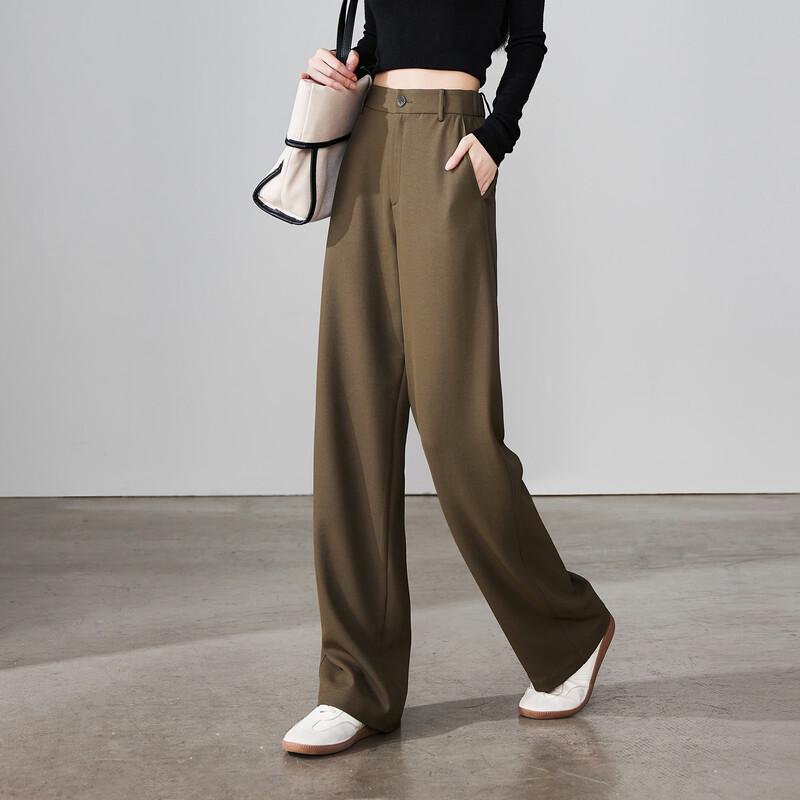 SOFSIL Women's High-Waist Wide-Leg Casual Pants