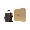 New COACH Coated Fabric With Leather Tote Bag, Shopping Bag, Crossbody Bag, Handbag Mini Women's Black CJ494-IMAA8