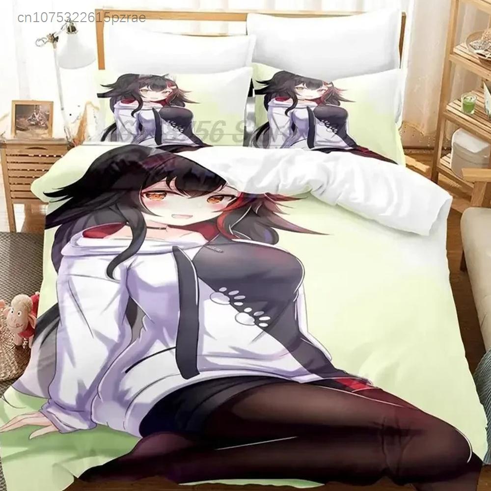 3D Print Anime Kawaii Girls Ōokami Mio Bedding Set Bedroom Soft Modern Bedspreads Comefortable Duvet Cover Quilt Pillowcase