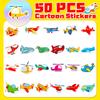 50 Cartoon Airplane Stickers Manufacturer Direct Supply Creative Personality Cute Cartoon Transportation Airplane Stickers
