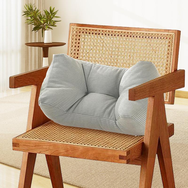Vintage Style Thickened Multi-Functional Pillow - Hand Wash, Office Chair and Home Decor Polyester Back Cushion, Lumbar Support Nap Pillow