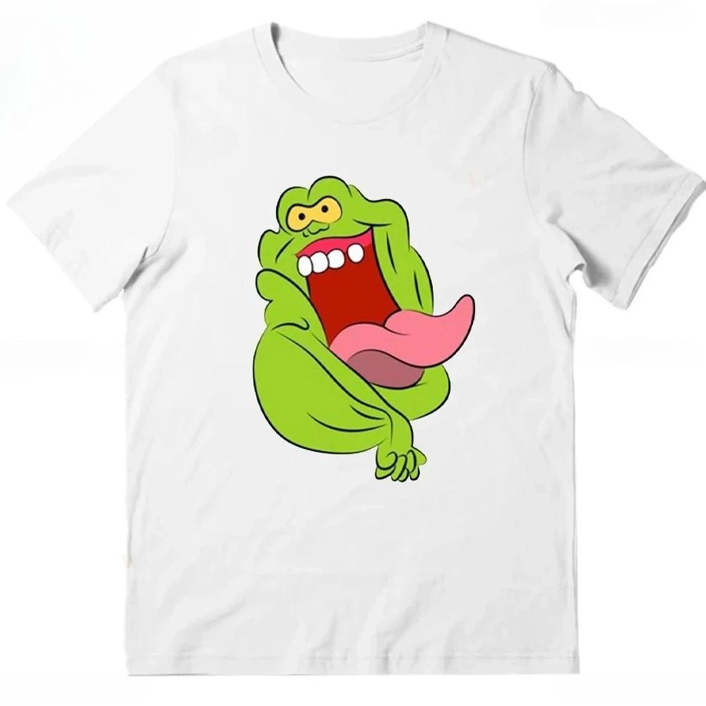 Ghostbusters Marshmallow Print T-Shirt 80s Classic Movie Music Meme Fun Gift Women Clothing Graphic T Shirts Aesthetic Clothes