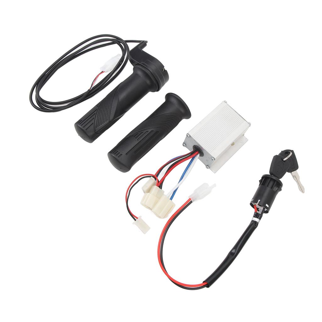 12V 250W Bike Controller Kit Twist Throttle Grip Ignition Switch Accurate Control Versatile Bike Part for Electric