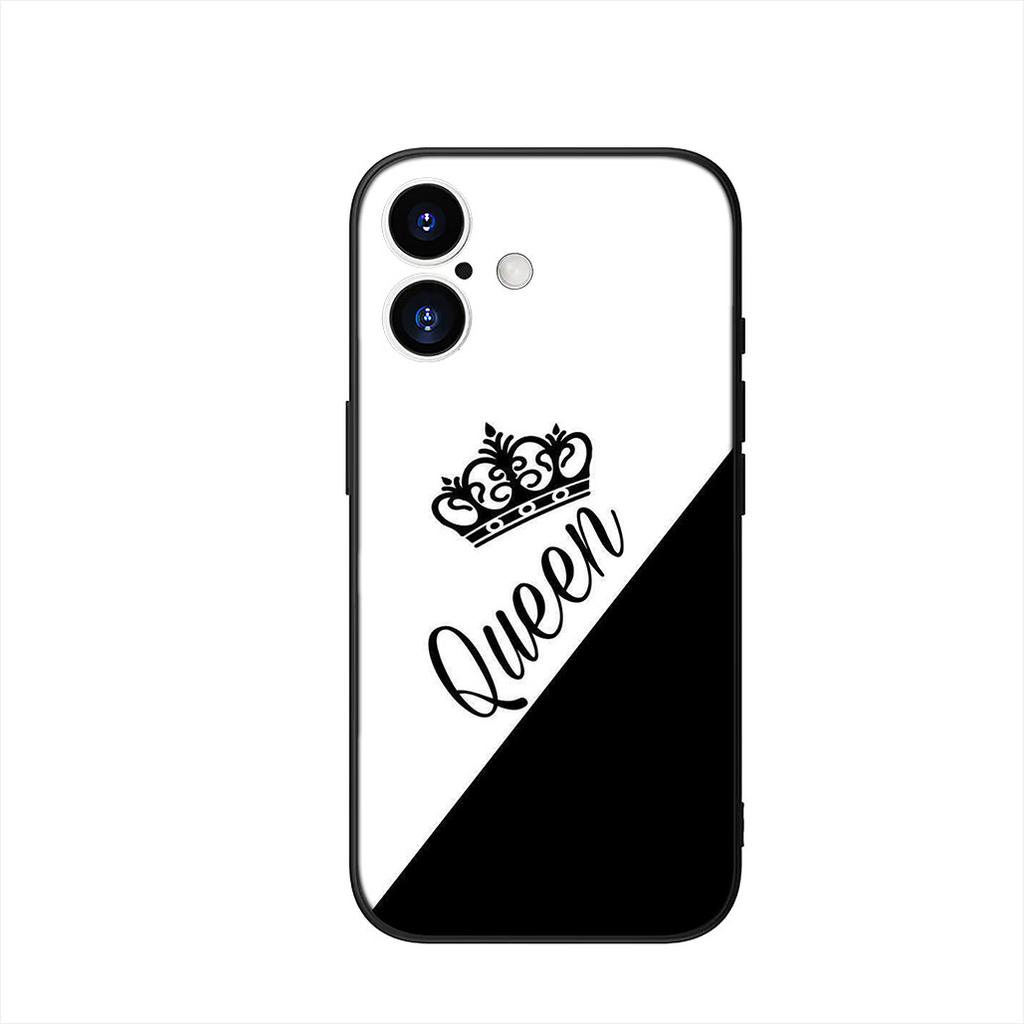 Cover for Samsung Galaxy A55 A54 A25 A36 A17 A26 A35 A33 A34 A14 A37 S8 S9 S20 S21 FE S10 Plus Case Crown King Queen golden