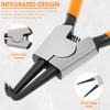 7 inch Circlip Pliers,Retaining Ring Pliersfor Removing Installing Puller Locking Rings Shafts Needle nose Pliers Remover Tool