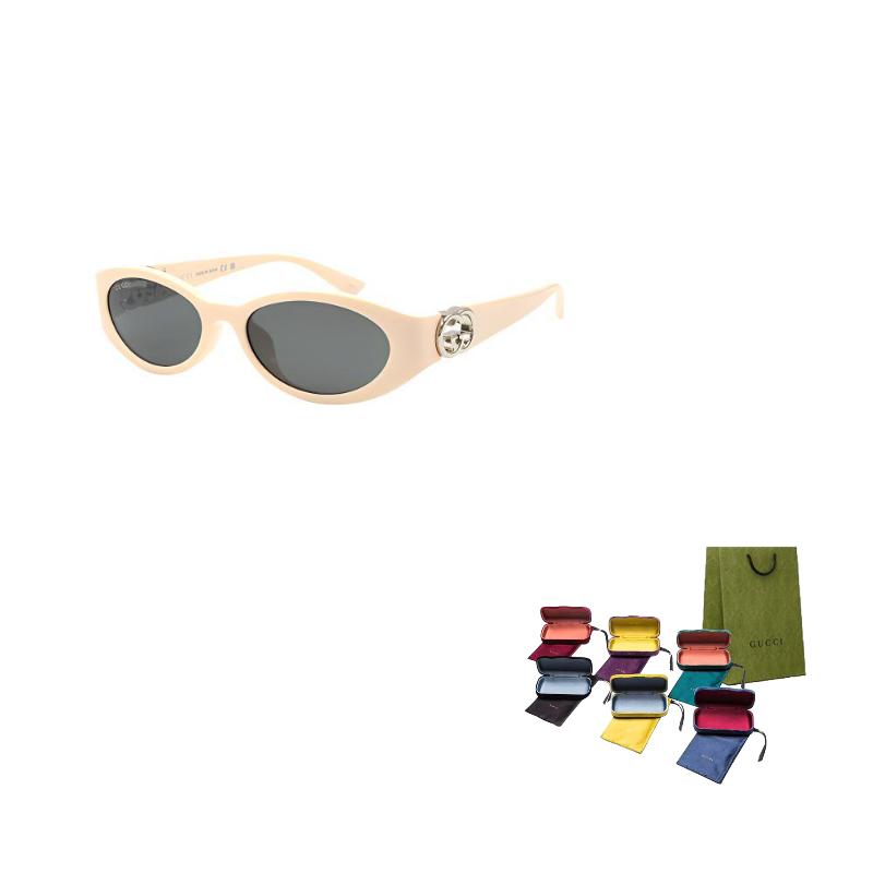 

GUCCI Vintage Narrow Frame Oval Sunglasses GG1662SA Women s White 56 белый