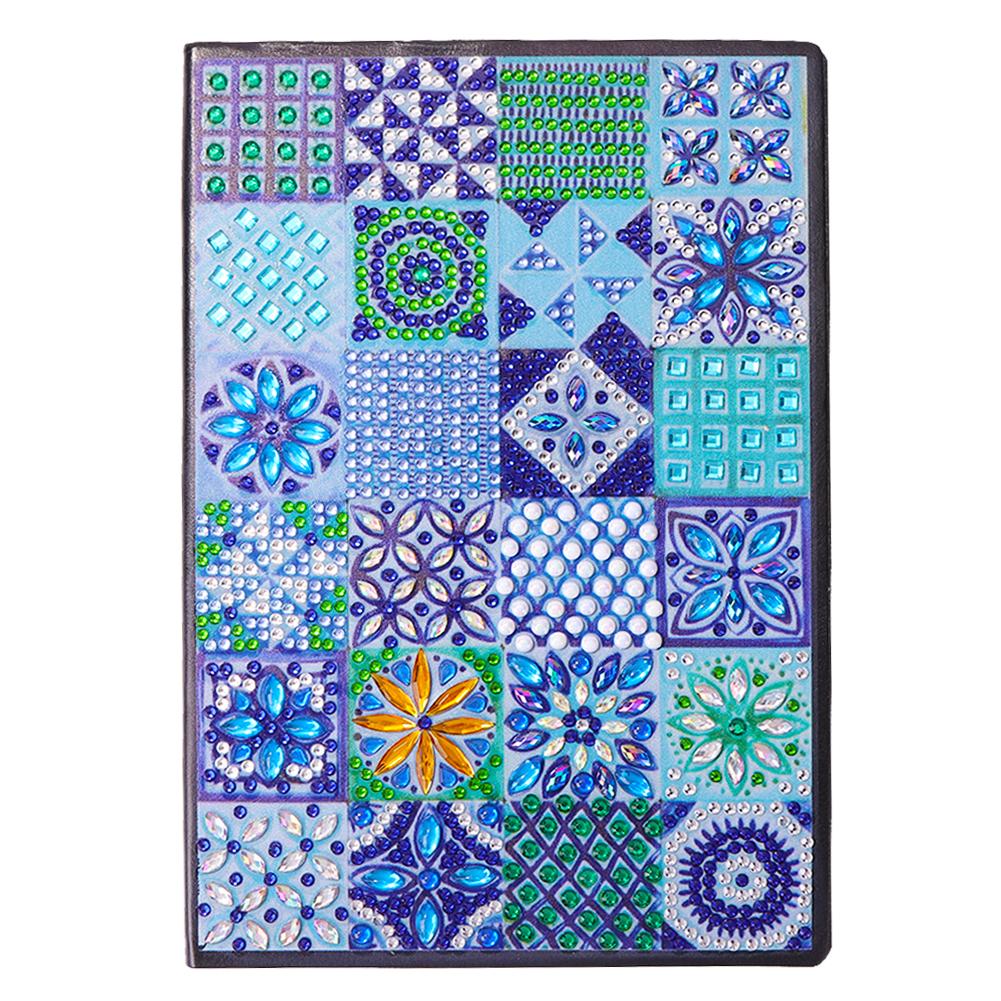 50/60 Pages Diamond Painting Notebook DIY 5D Rhinestone Drawing Diary Books Diamond Painting Creative Notepad Kids Craft Gift