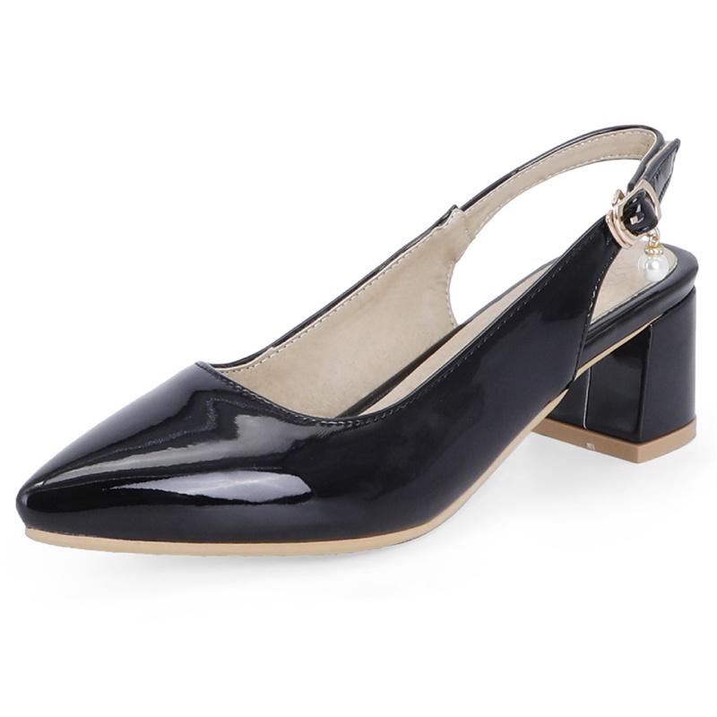 Sandali Estivi da Donna con Cinturini Posteriori Moda Scarpe Rosa Giallo Bianco per Ragazze Dolci Tacchi Medi Scarpe da Matrimonio Taglie Grandi da Donna