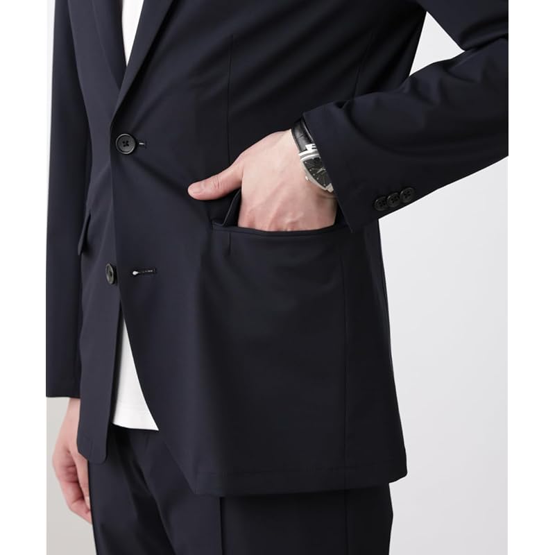 [Nano Universe] N JACKET BASIC” tropical stretch jacket men's L 121 D. Navy 668-5117202