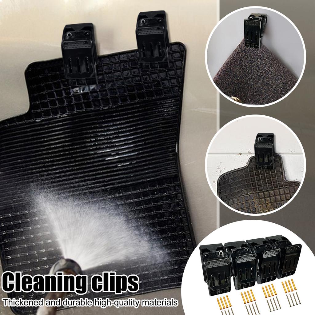2.7in Clips, Hard Plastic Chemical Resistant Large Swivel Clips, Non-Slip Spring Clips For Hanging Rugs, 4-Pack