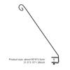 Heavy Duty Deck Hook Clamp On Deck Hook Multi-Function Bird Feeder Hanger Hook Extended Plant Hanger for Lanterns Wind Chimes
