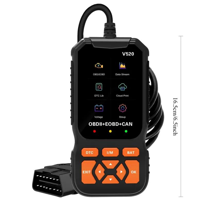 OBD2 Diagnostický skener pro auto, Profesionální čtečka chybových kódů pro mechanická vozidla, Automatické čtení chybového kódu řídicí jednotky Mo