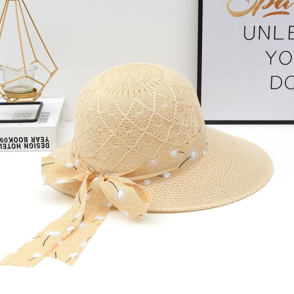 Summer New Women's Big-brimmed Peaked Straw Hat Fashionable Outdoor Sun Protection Visor UV Protection Sun Hat