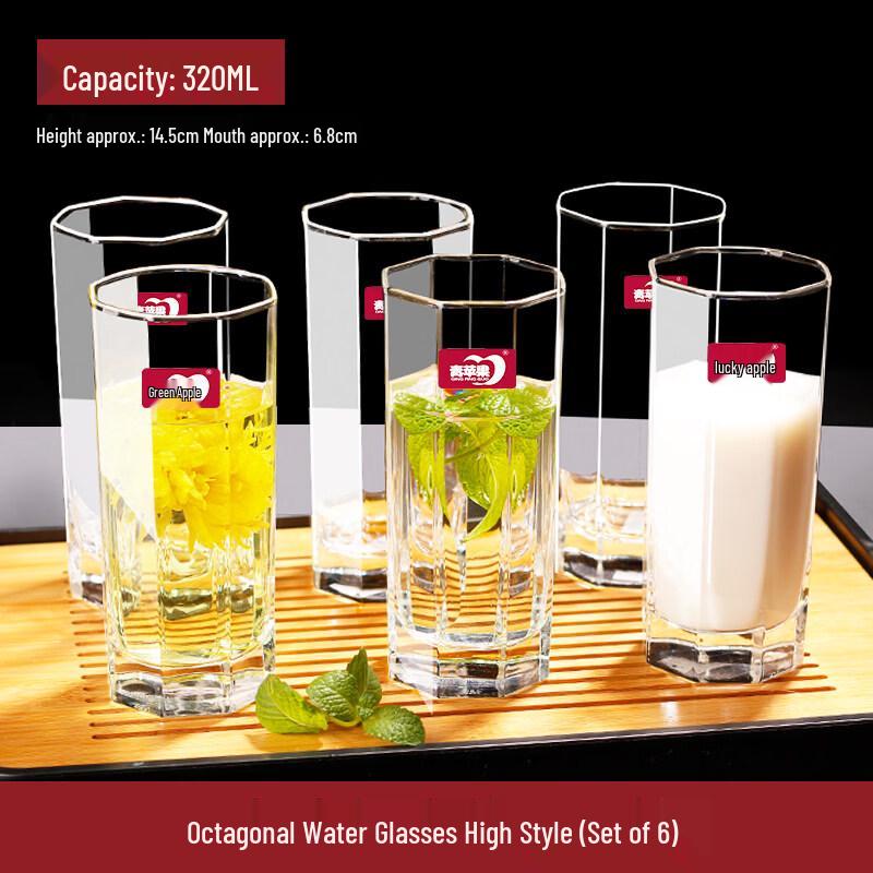 ZISIZ Heat-Resistant Glass Cup Set