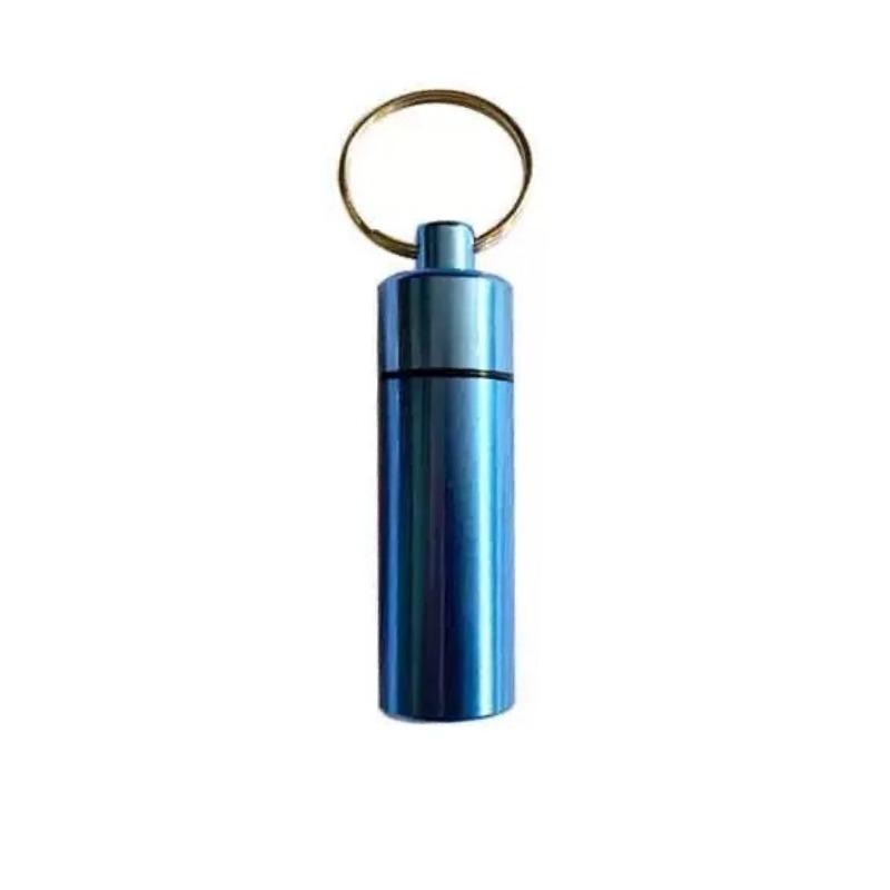 New Mini Waterproof Portable Pill Case Organizer Keychain Box Travel EarPlug Container Bottle with Keyring for Medicine Holder