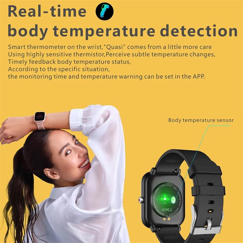 Smart watch Ladies Full touch Screen Sports Fitness watch IP67 waterproof Bluetooth For Android iOS Smart watch