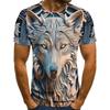 Mens Anime Water Warrior Girl 3D Print T Shirt Stylish Crew Neck Short Sleeve Casual Graphic