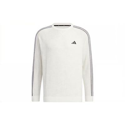 Langarm Pullover Farbblock Golf Rundhals Herren Pullover Weiß HY0963