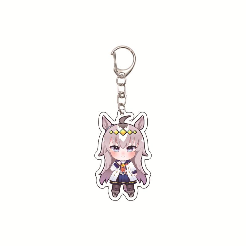 6CM Cute Anime Pretty Derby Shuttle Mejiro Mcqueen Symboli Rudolf Kawaii Acrylic Keychain Game Jewelry Cosplay Props