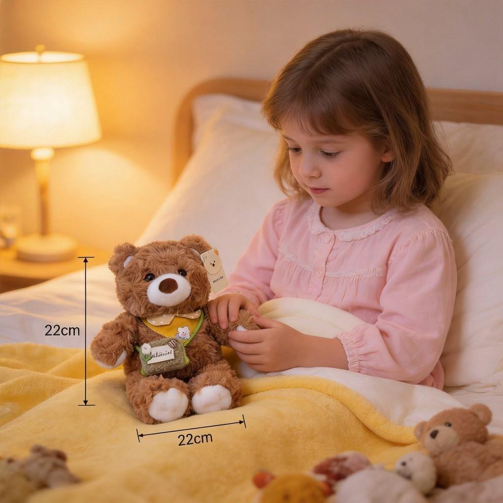 Plüschbär Cartoon Spielzeug mit PP-Baumwollfüllung für Kinder Schlafhilfe Geschenk