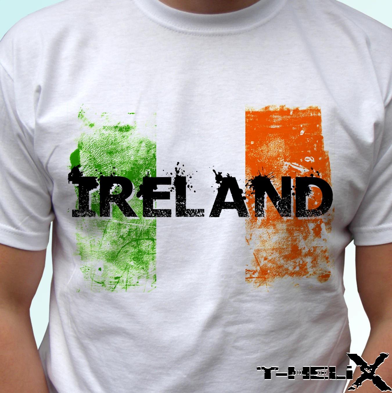 

Ireland Flag - white kids boys T-Shirt top country design - s s kids & baby sizes 130