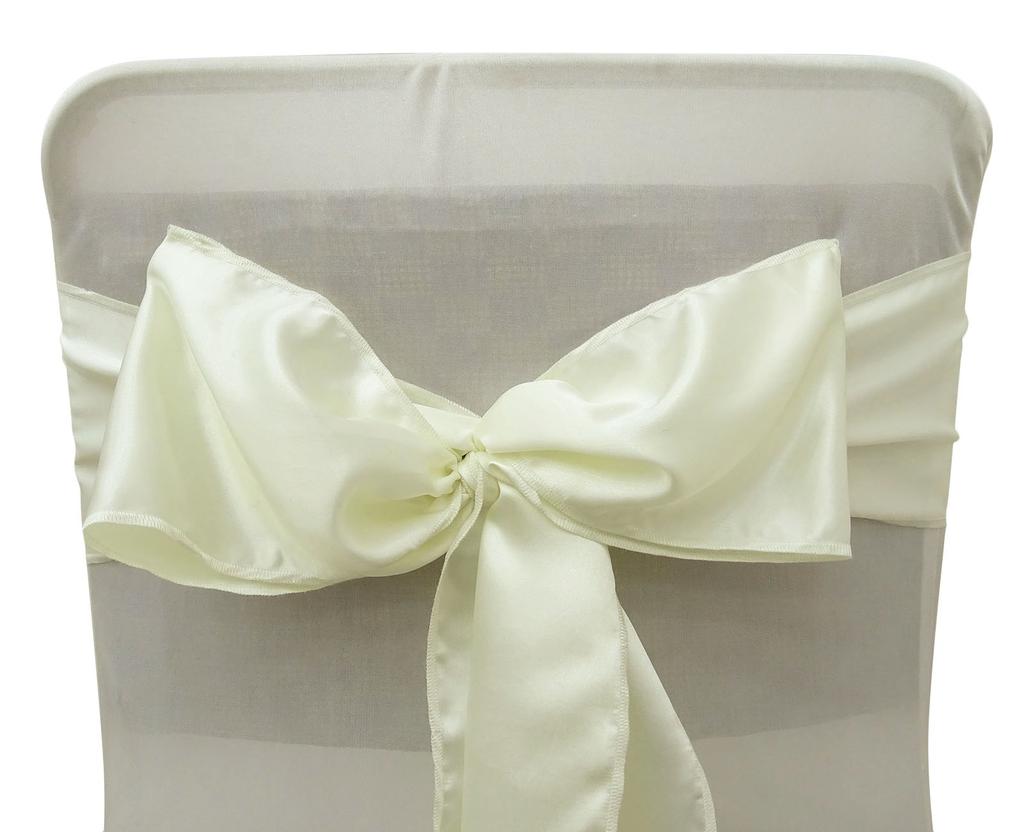 Darling Souvenir Pack Of 75 Satin Chair Sashes Bow Sash For Wedding & Events Supplies Party Decoration Chair Cover Sash - Colors